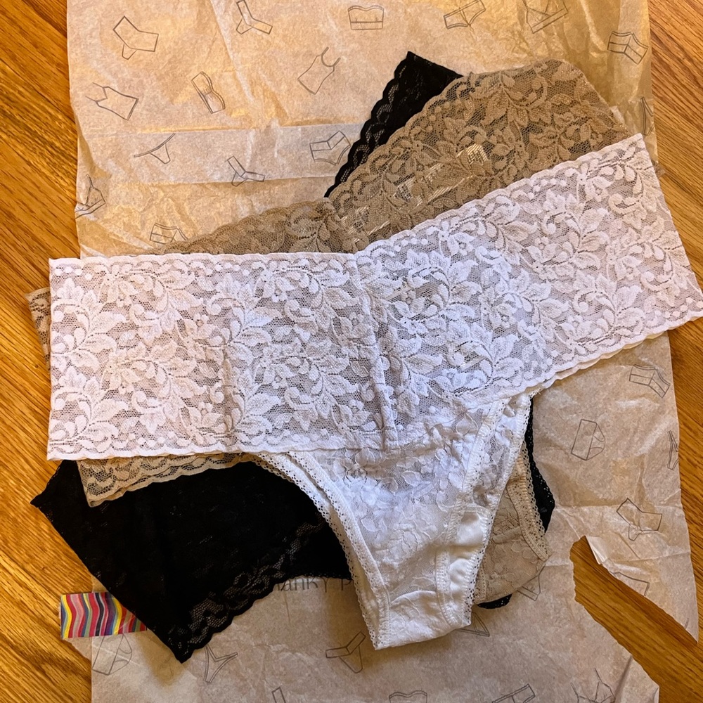 HANKY PANKY 3 Pack Plus Size Retro Lace Thong
